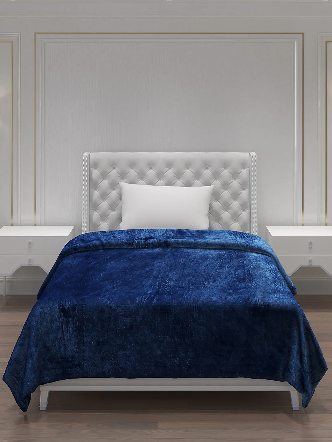 Solid Polyester Single Bed Blanket for AC Room - Image 3