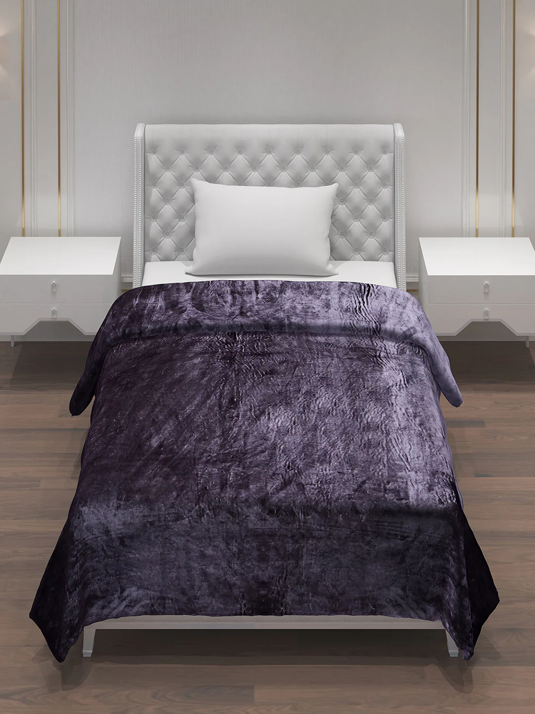 Solid Polyester Single Bed Blanket for AC Room - Image 2