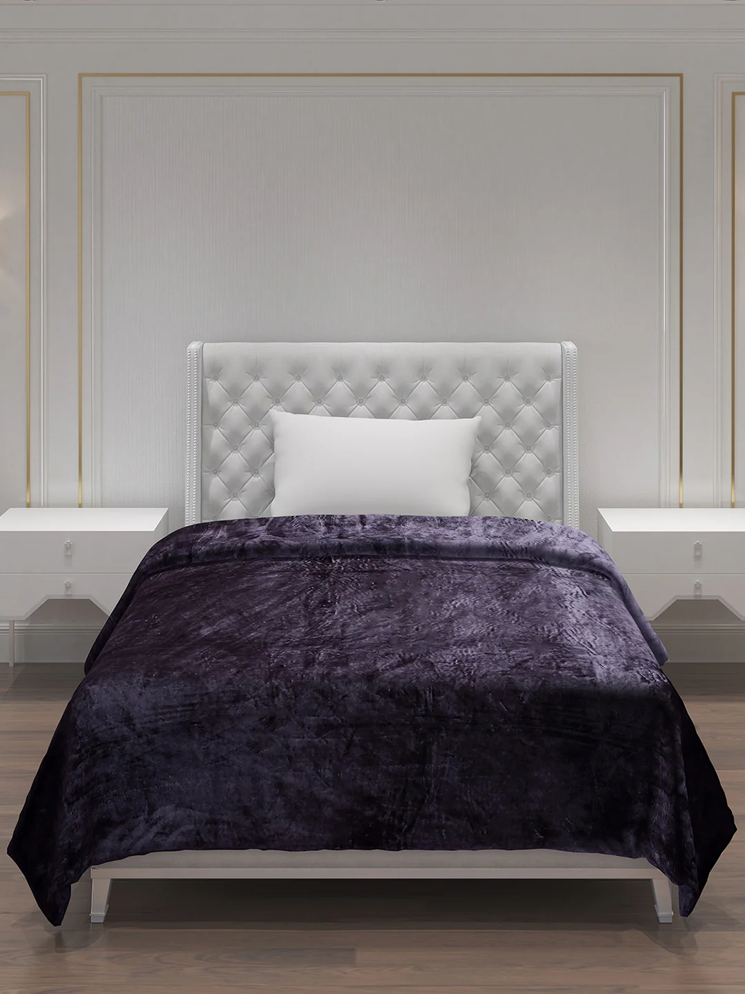 Solid Polyester Single Bed Blanket for AC Room - Image 3