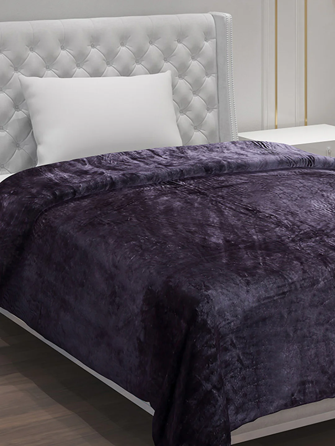Solid Polyester Single Bed Blanket for AC Room - Image 4