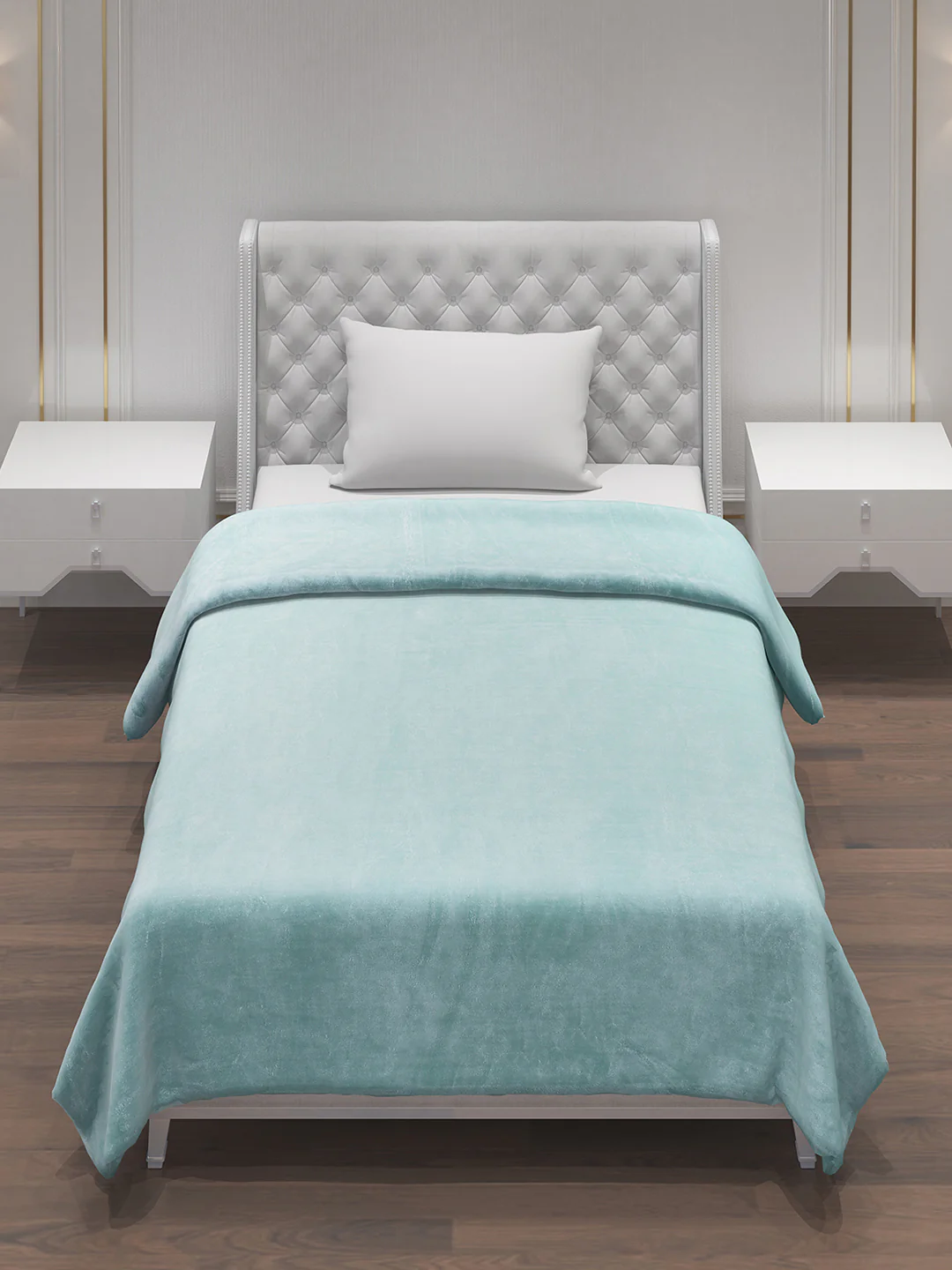 Solid Polyester Single Bed Blanket for AC Room - Image 2