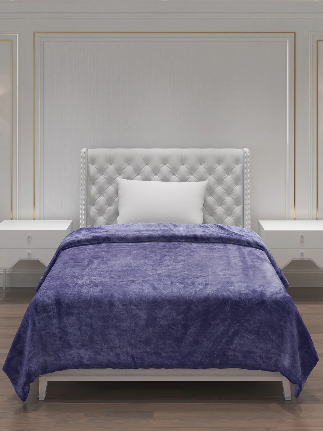Solid Polyester Single Bed Blanket for AC Room - Image 3