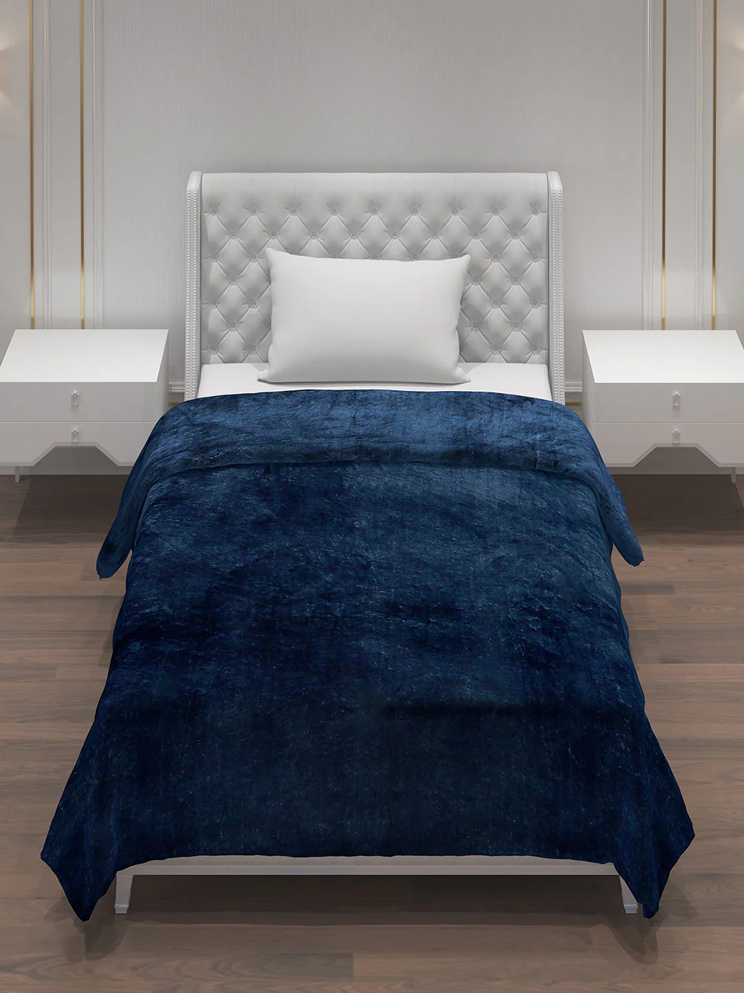 Solid Polyester Single Bed Blanket for AC Room - Image 2