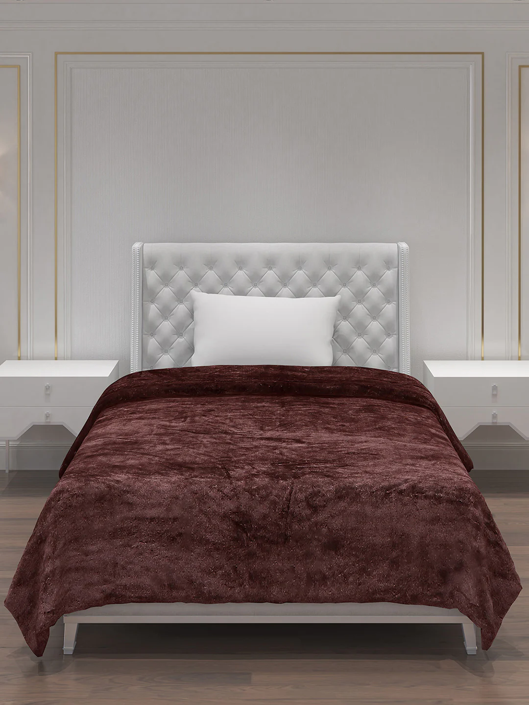 Solid Polyester Single Bed Blanket for AC Room - Image 3