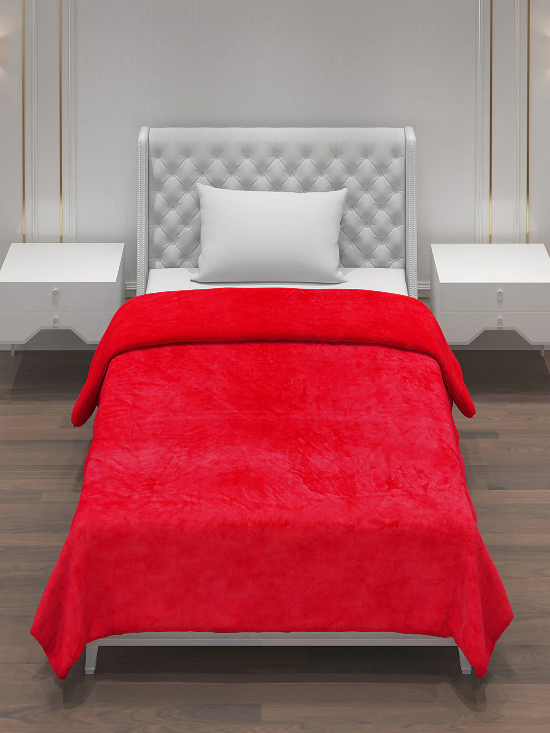 Solid Polyester Single Bed Blanket for AC Room - Image 2