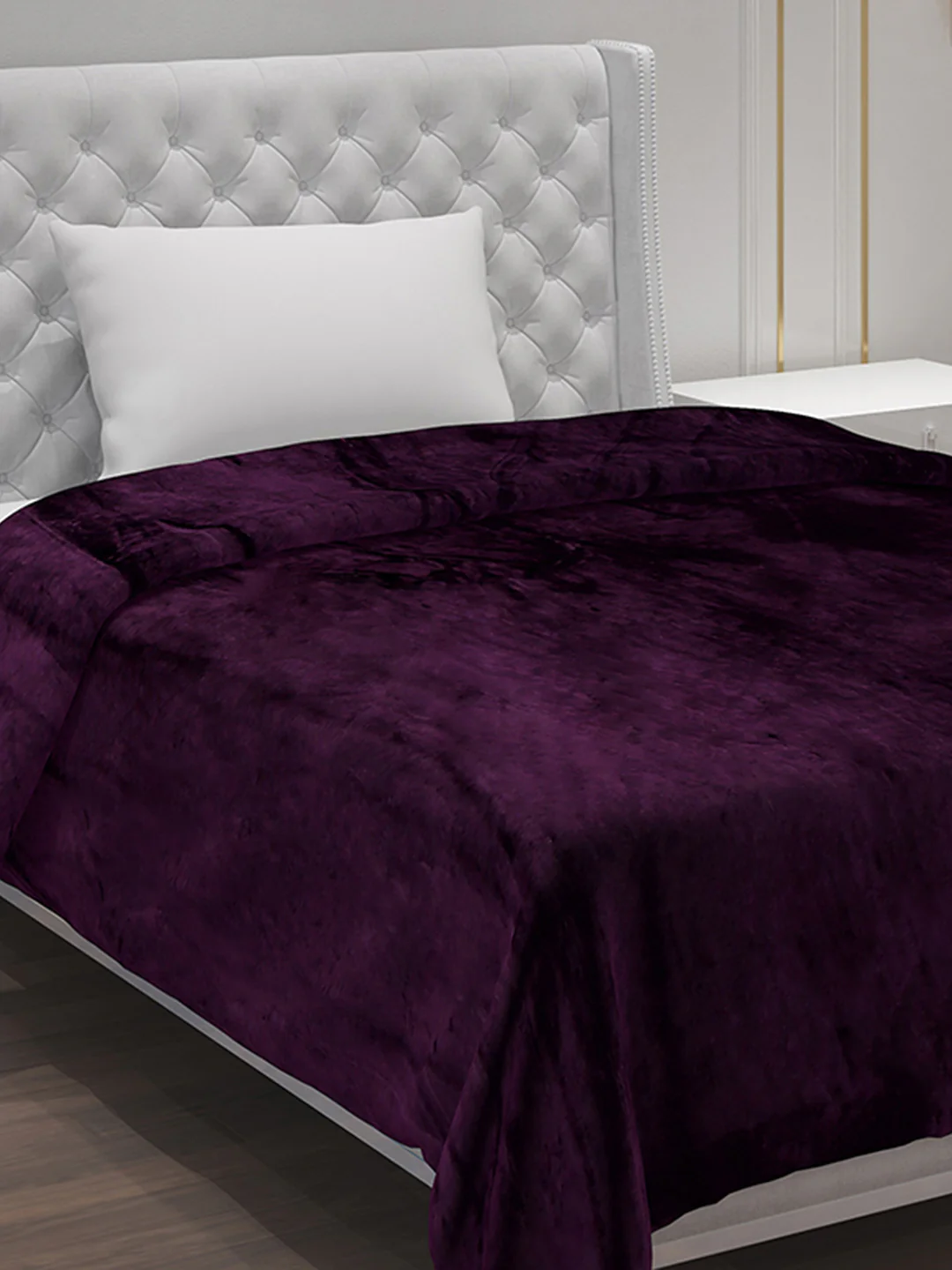 Solid Polyester Single Bed Blanket for AC Room - Image 4