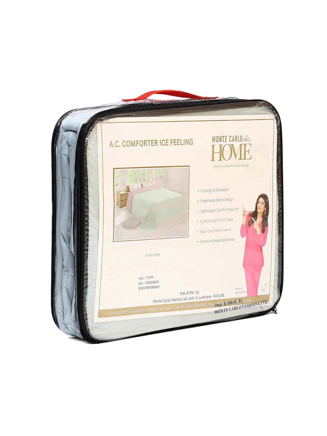 Solid Single Bed 110 GSM Comforter for AC Room - (Icefelgsb) - Image 12