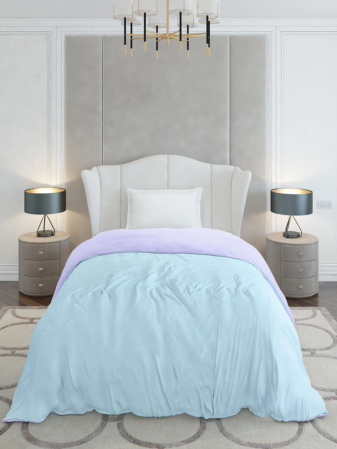 Solid Single Bed 110 GSM Comforter for AC Room - (Icefelgsb) - Image 2