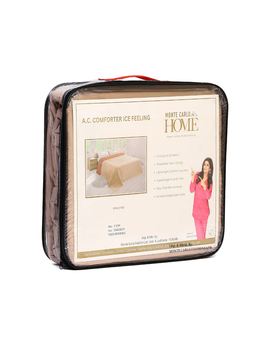 Solid Single Bed 110 GSM Comforter for AC Room - (Icefelgsb) - Image 12