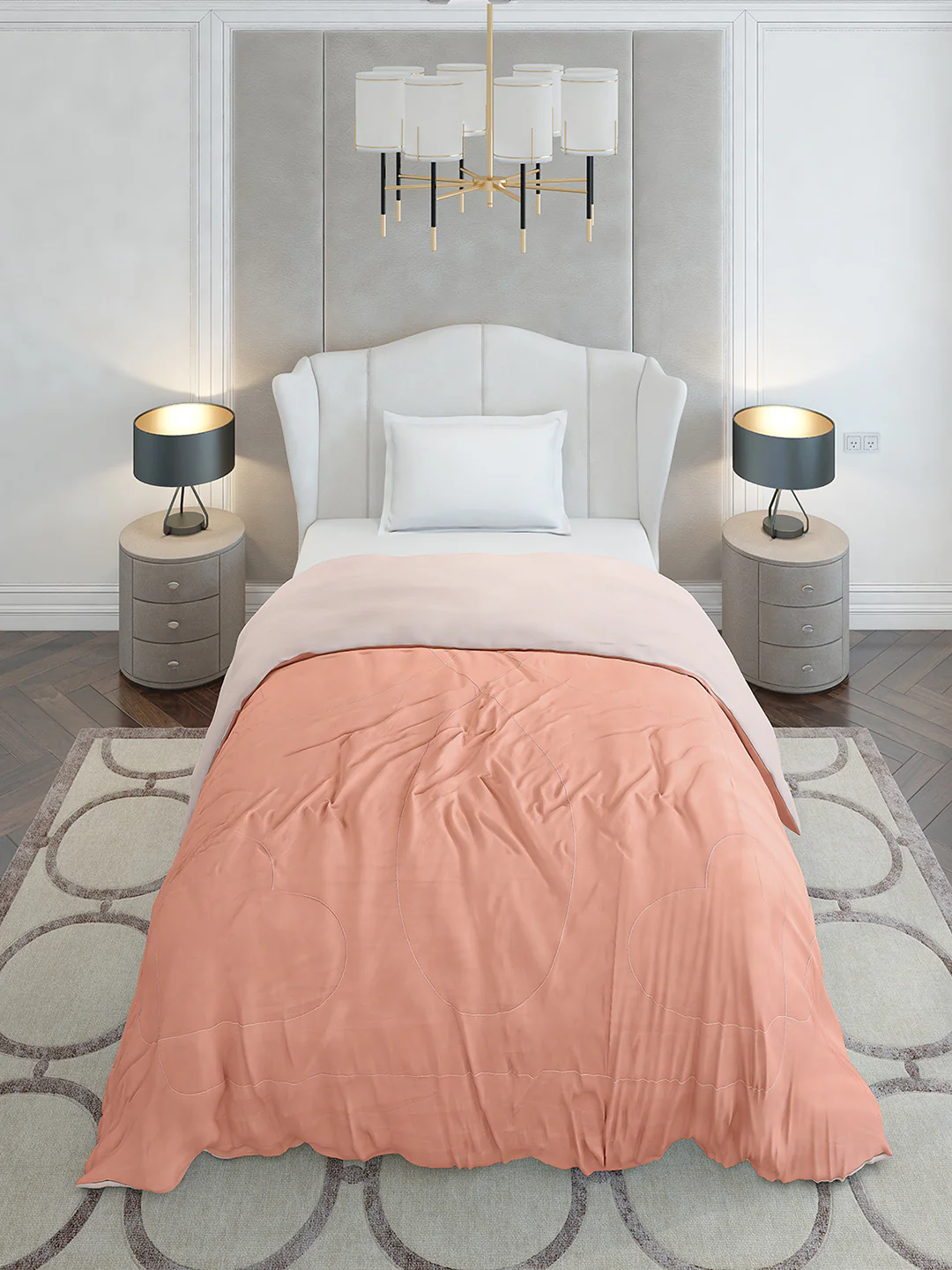 Solid Single Bed 110 GSM Comforter for AC Room - (Icefelgsb) - Image 3