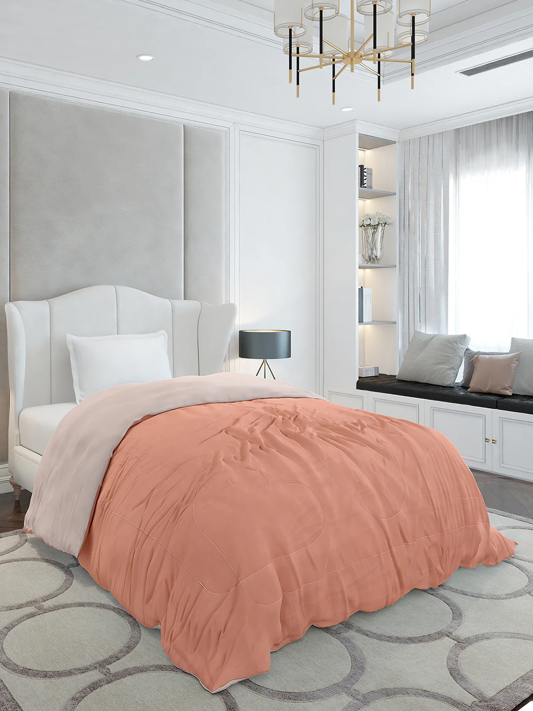 Solid Single Bed 110 GSM Comforter for AC Room - (Icefelgsb) - Image 4