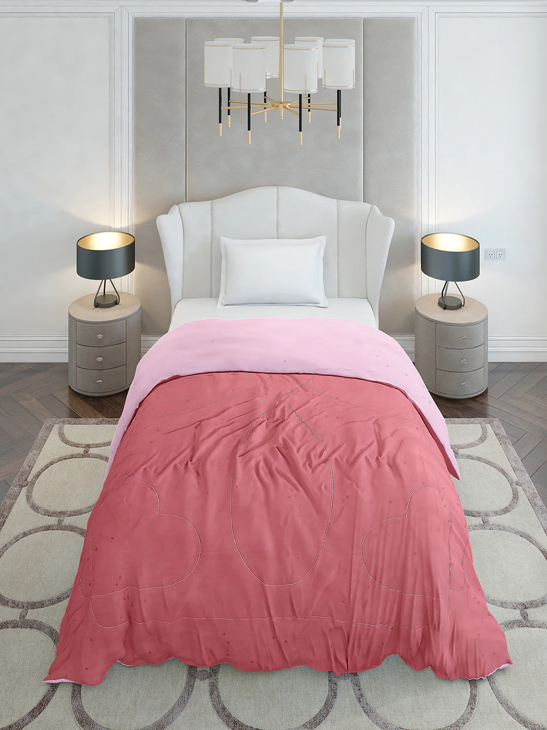 Solid Single Bed 110 GSM Comforter for AC Room - (Icefelgsb) - Image 3