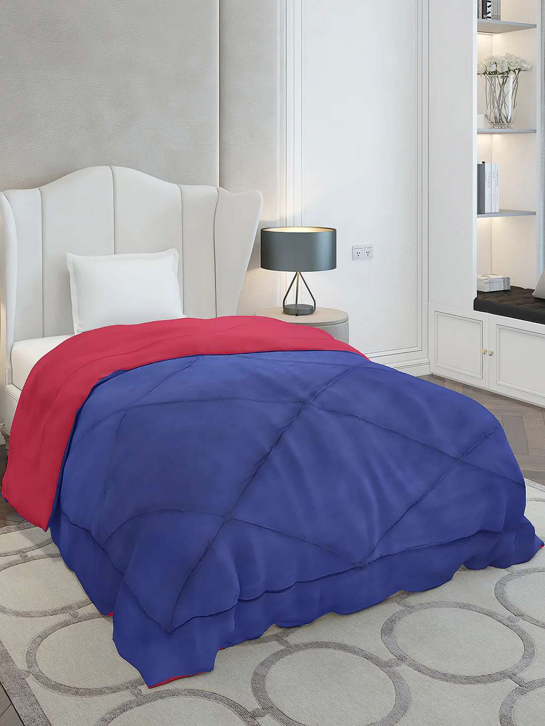 Solid Single Bed 210 GSM Comforter Ava for Mild Winter (Weight 0.9 kg) - Image 4