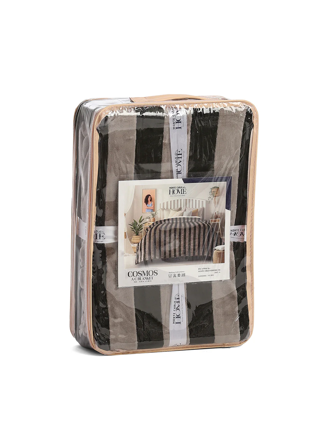 Striped Double Bed 300 GSM Blanket for AC Room - (Cosmos) - Image 8