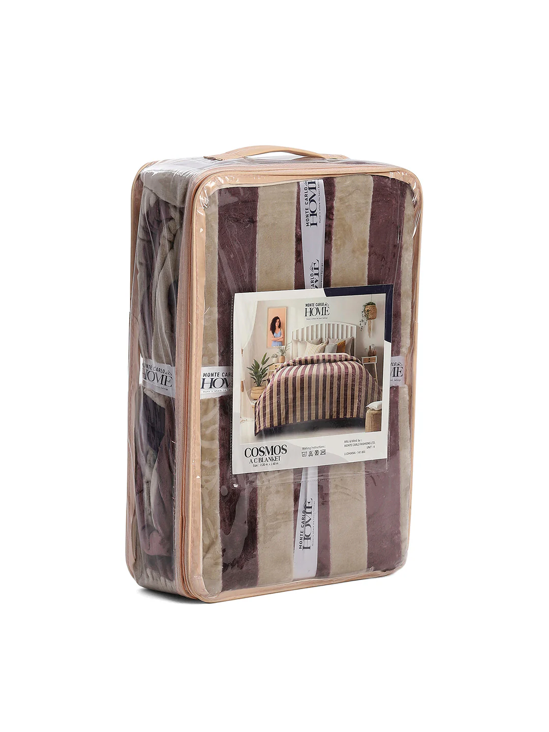 Striped Double Bed 300 GSM Blanket for AC Room - (Cosmos) - Image 8
