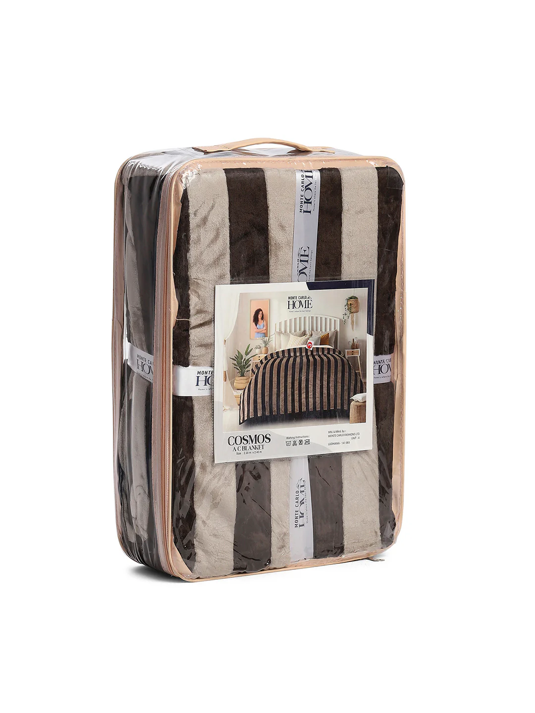 Striped Double Bed 300 GSM Blanket for AC Room - (Cosmos) - Image 8