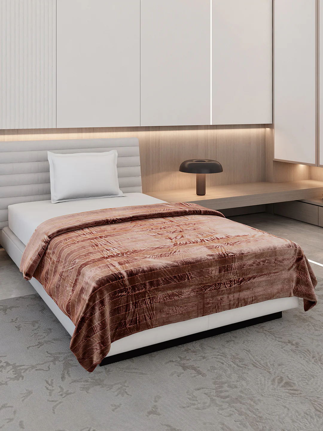 Striped Single Bed 300 GSM Blanket for AC Room - (Tribal)