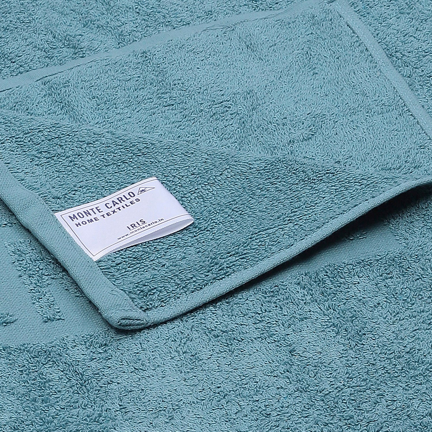 Teal Blue Cotton 525 GSM Bath Towel - Image 4