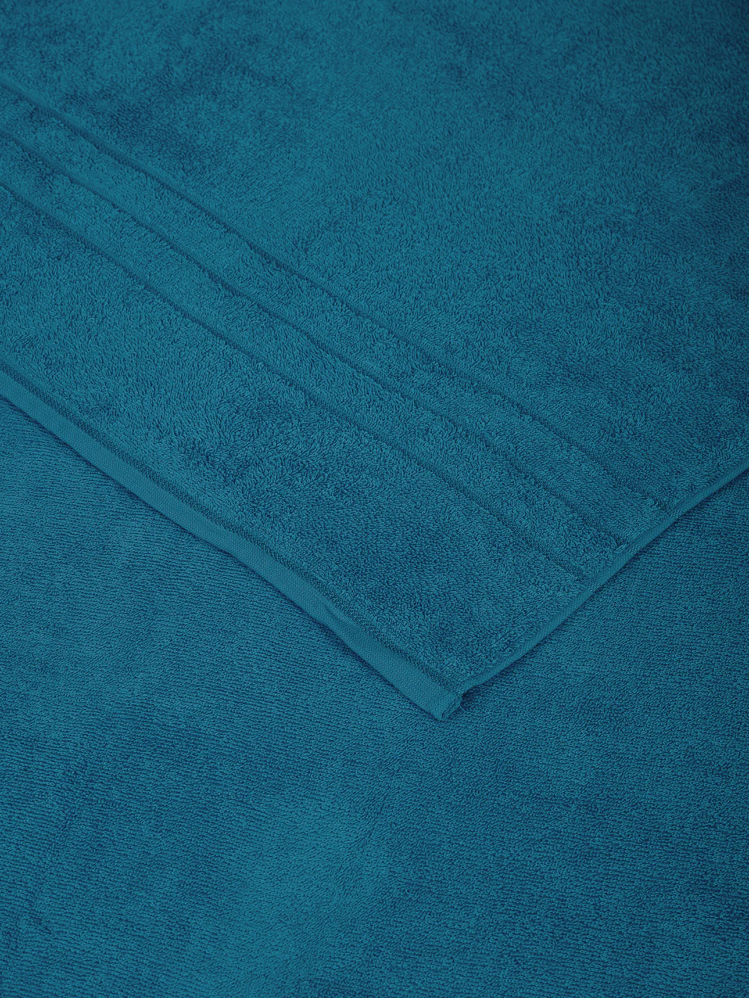 Teal Blue Pure Cotton Solid 340 GSM Car Towel 1 Piece (Soho Collection) - Image 5