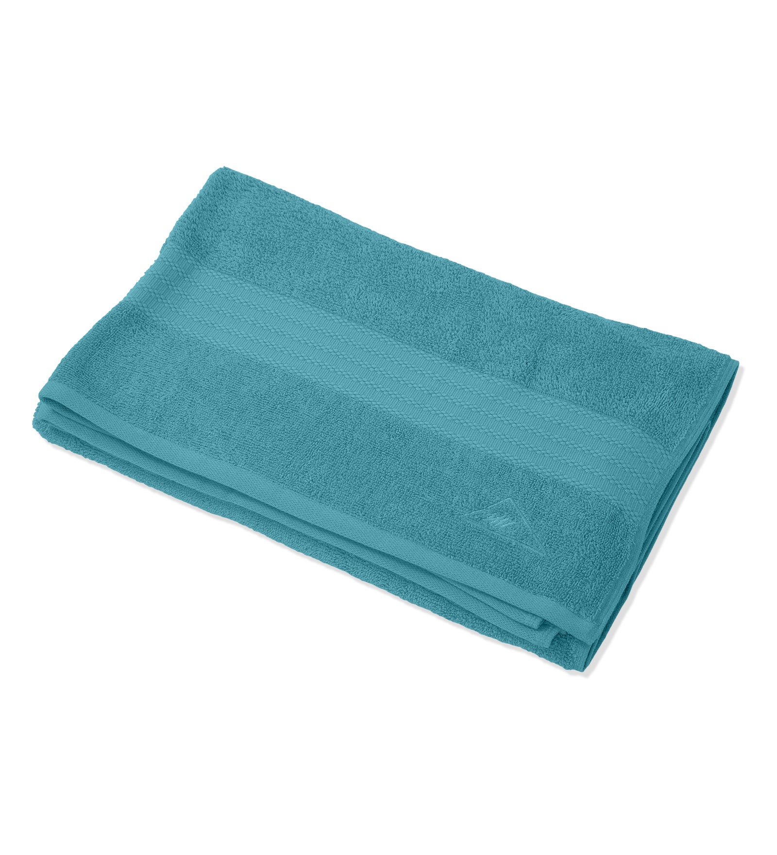 Teal Blue Pure Cotton Solid 380 GSM Bath Towel 1 Piece (Jazz Collection) - Image 4