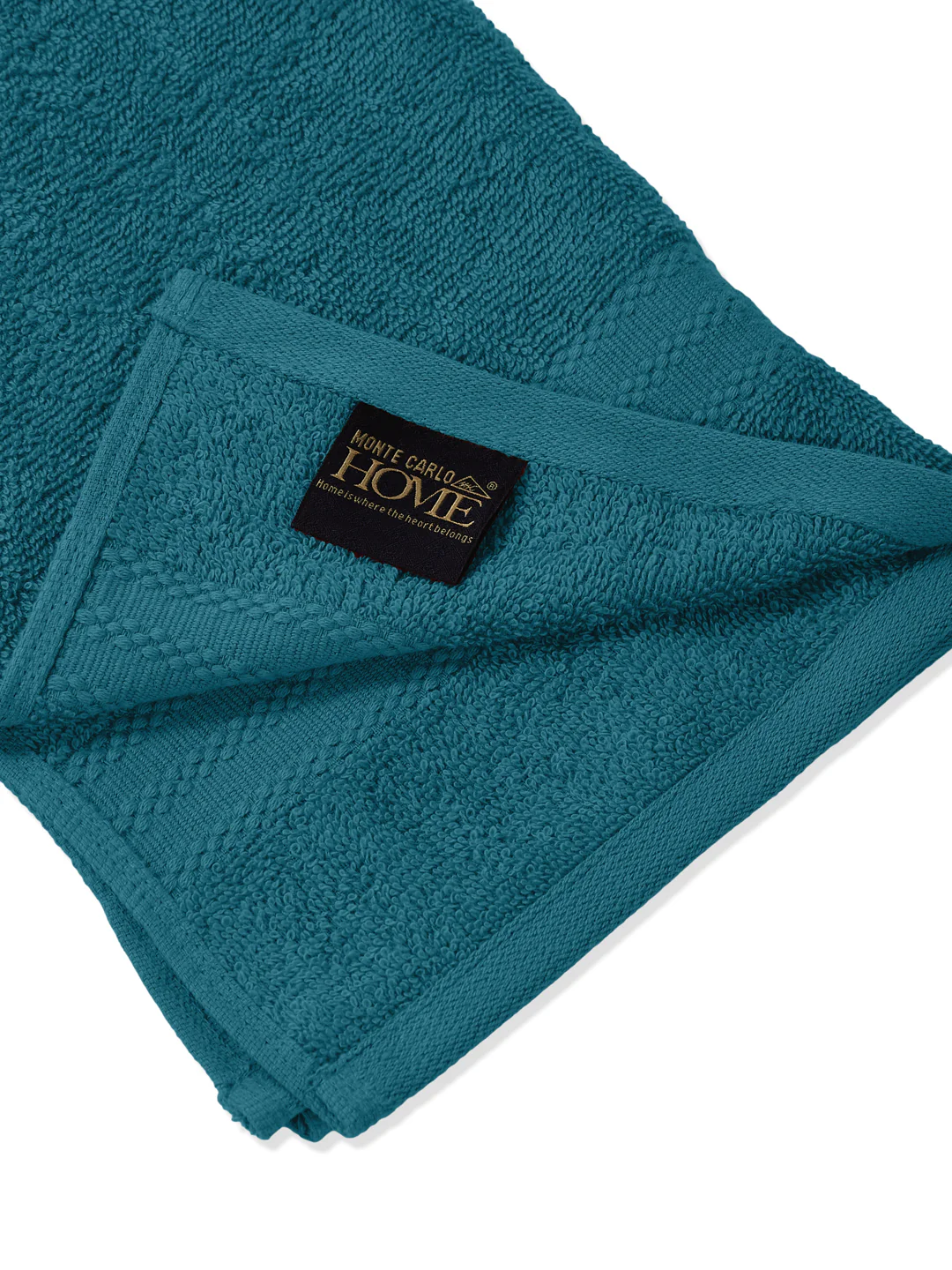 Teal Blue Pure Cotton Solid 380 GSM Hand Towel 2 Pc Set (Jazz Collection) - Image 7
