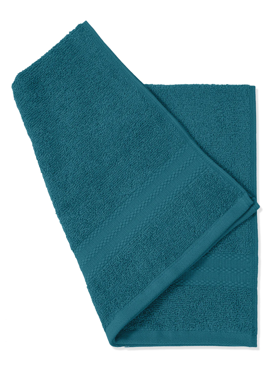 Teal Blue Pure Cotton Solid 380 GSM Hand Towel 2 Pc Set (Jazz Collection) - Image 8