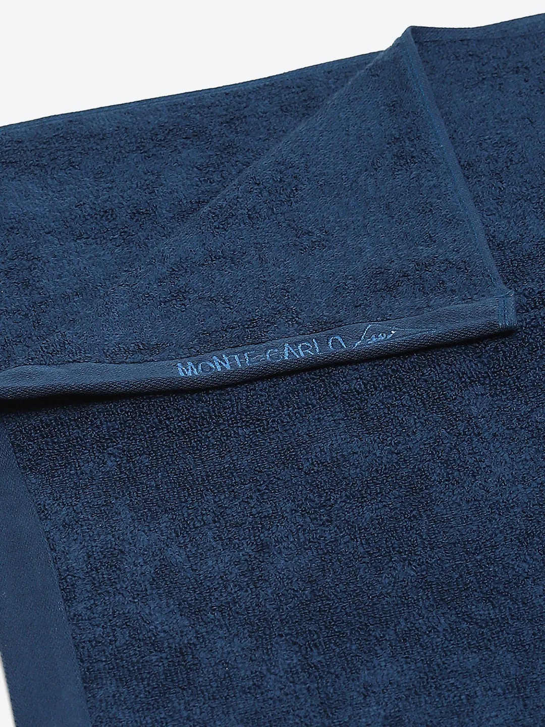 Teal Blue Solid Pure Cotton 350 GSM Bath Towel (Oslo) - Image 3
