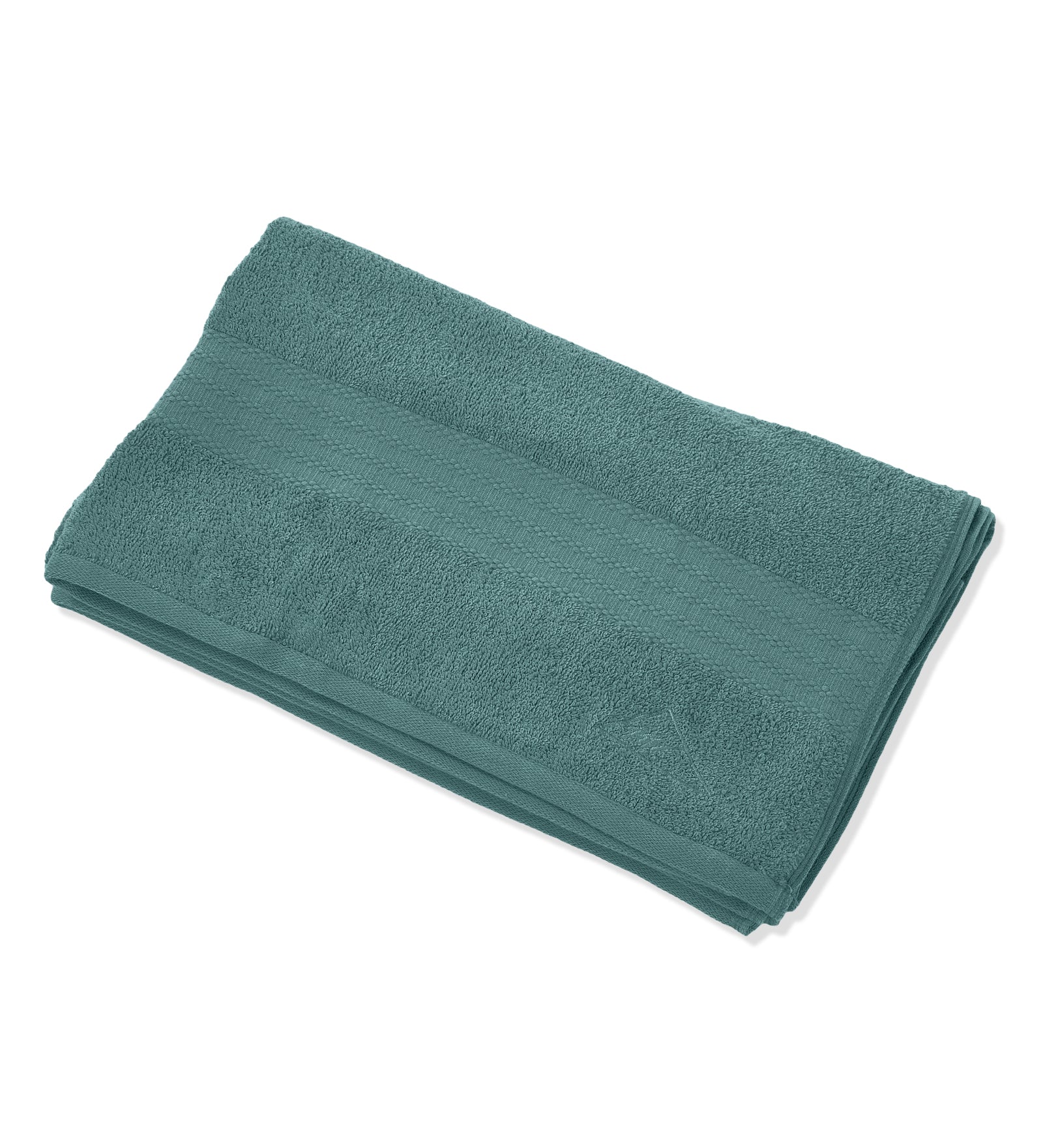Turquoise Blue Pure Cotton Solid 380 GSM Bath Towel 1 Piece (Jazz Collection) - Image 4
