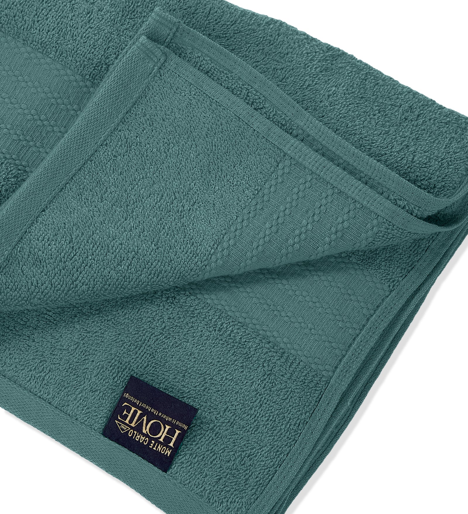 Turquoise Blue Pure Cotton Solid 380 GSM Bath Towel 1 Piece (Jazz Collection) - Image 5