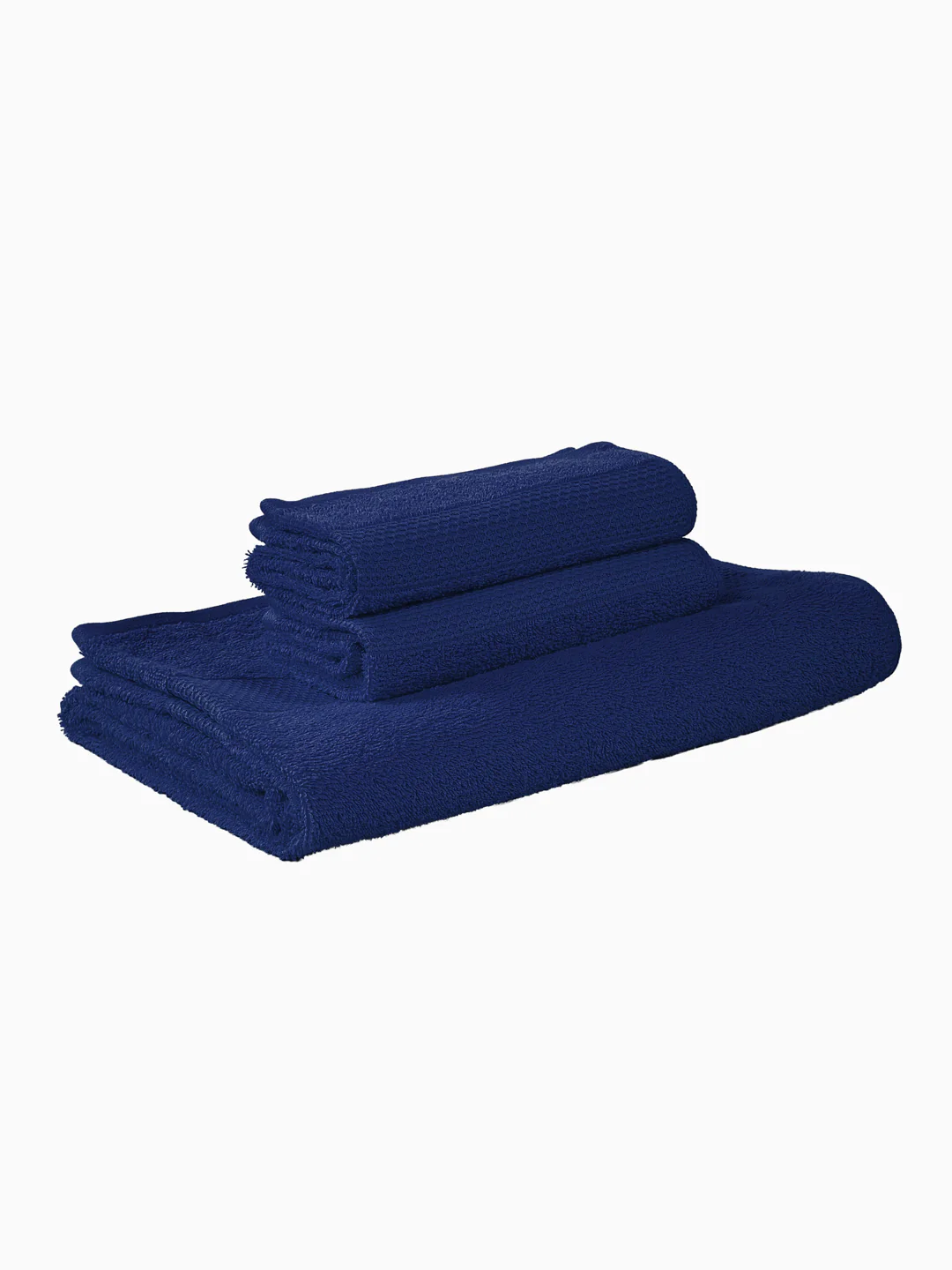 Twilight Blue 100% Cotton Solid 380 GSM Bath Towel Super Charm 3 Pc Set Gifting Box Pack - Image 4