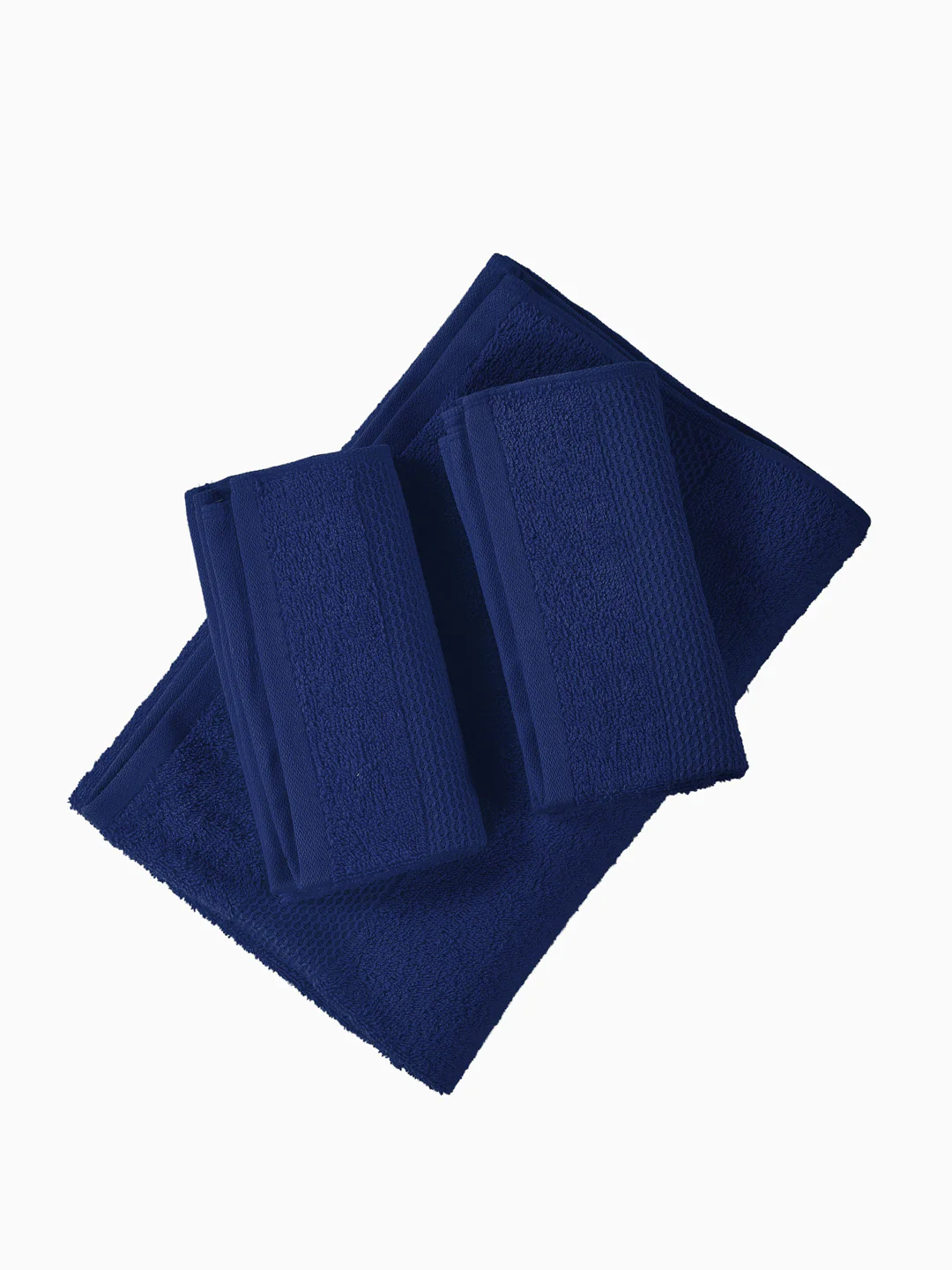 Twilight Blue 100% Cotton Solid 380 GSM Bath Towel Super Charm 3 Pc Set Gifting Box Pack - Image 6