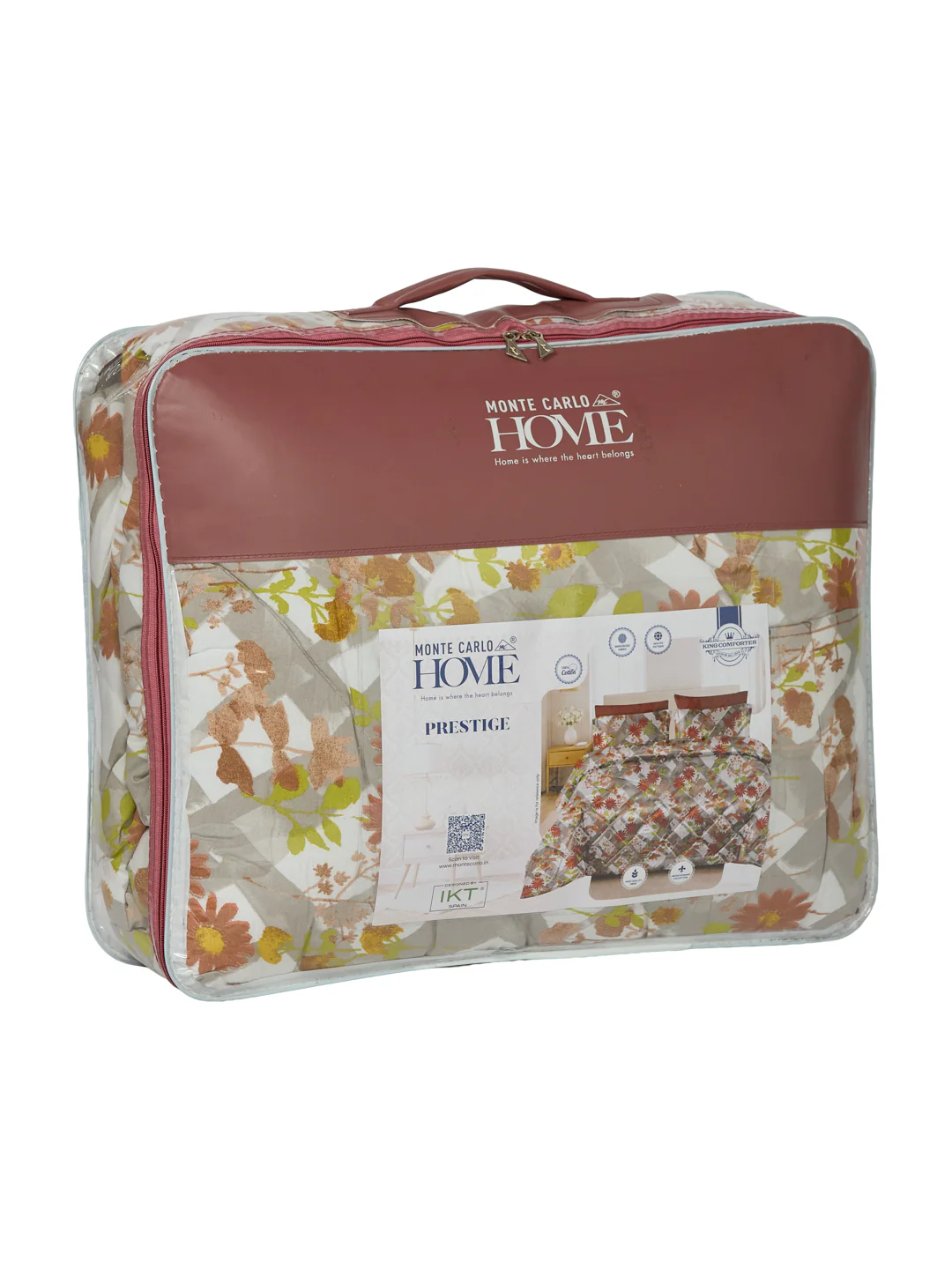 Vertical Floral Print King Size 3 Ply 150 GSM Comforter Prestige Collection Weight 2.5 kg - Image 10