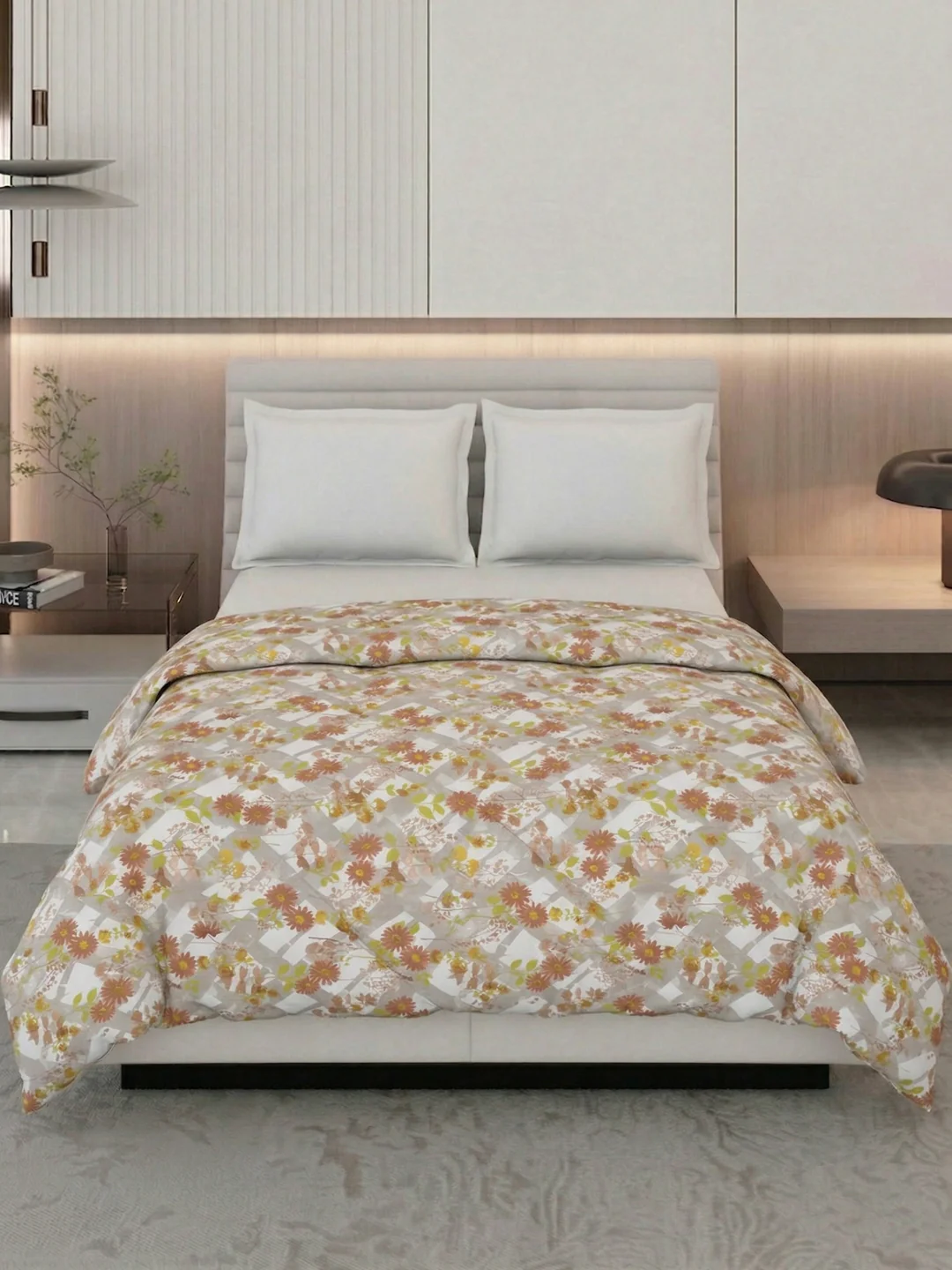 Vertical Floral Print King Size 3 Ply 150 GSM Comforter Prestige Collection Weight 2.5 kg - Image 3