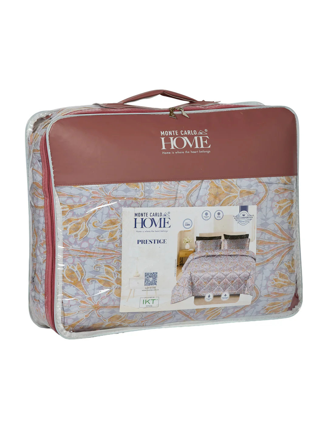 Vertical Floral Print King Size 3 Ply 150 GSM Comforter Prestige Collection Weight 2.5 kg - Image 10