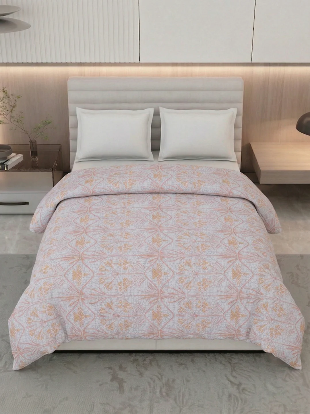 Vertical Floral Print King Size 3 Ply 150 GSM Comforter Prestige Collection Weight 2.5 kg - Image 4