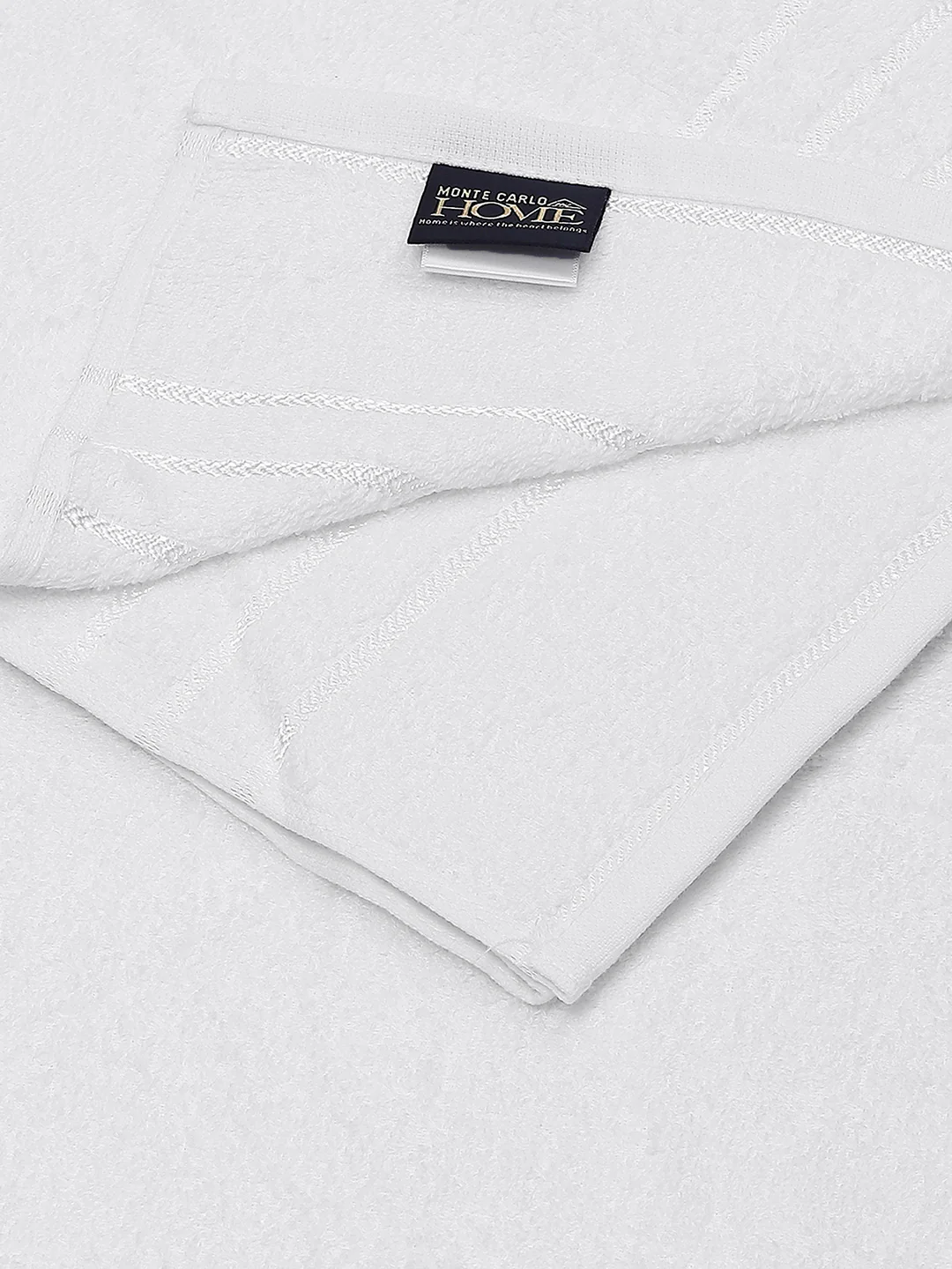 White Cotton 350 GSM Bath Towel - Image 4