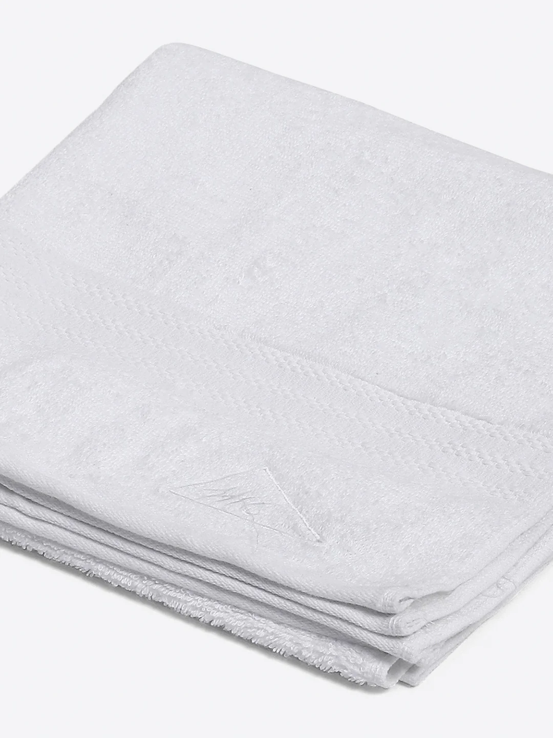 White Cotton Solid 400 GSM Bath Towel (Jazz) - Image 3