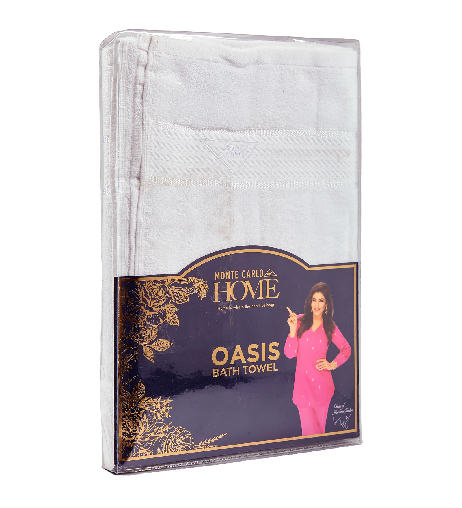 White Pure Cotton Solid 450 GSM Bath Towel 1 Piece (Oasis Collection) - Image 9