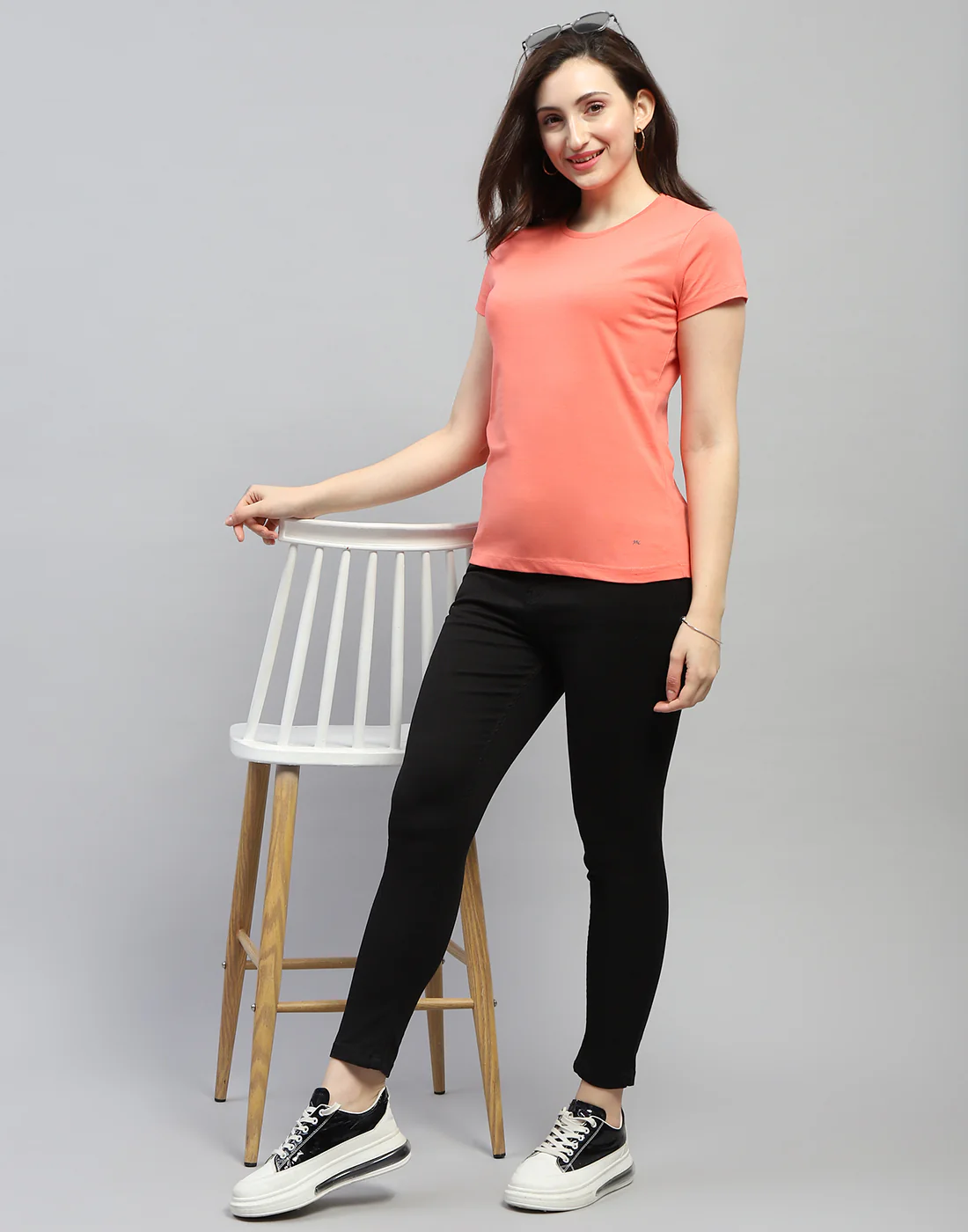 Women Aqua Blue Solid Round Neck Half Sleeve Top (Pack of 2) - Image 2