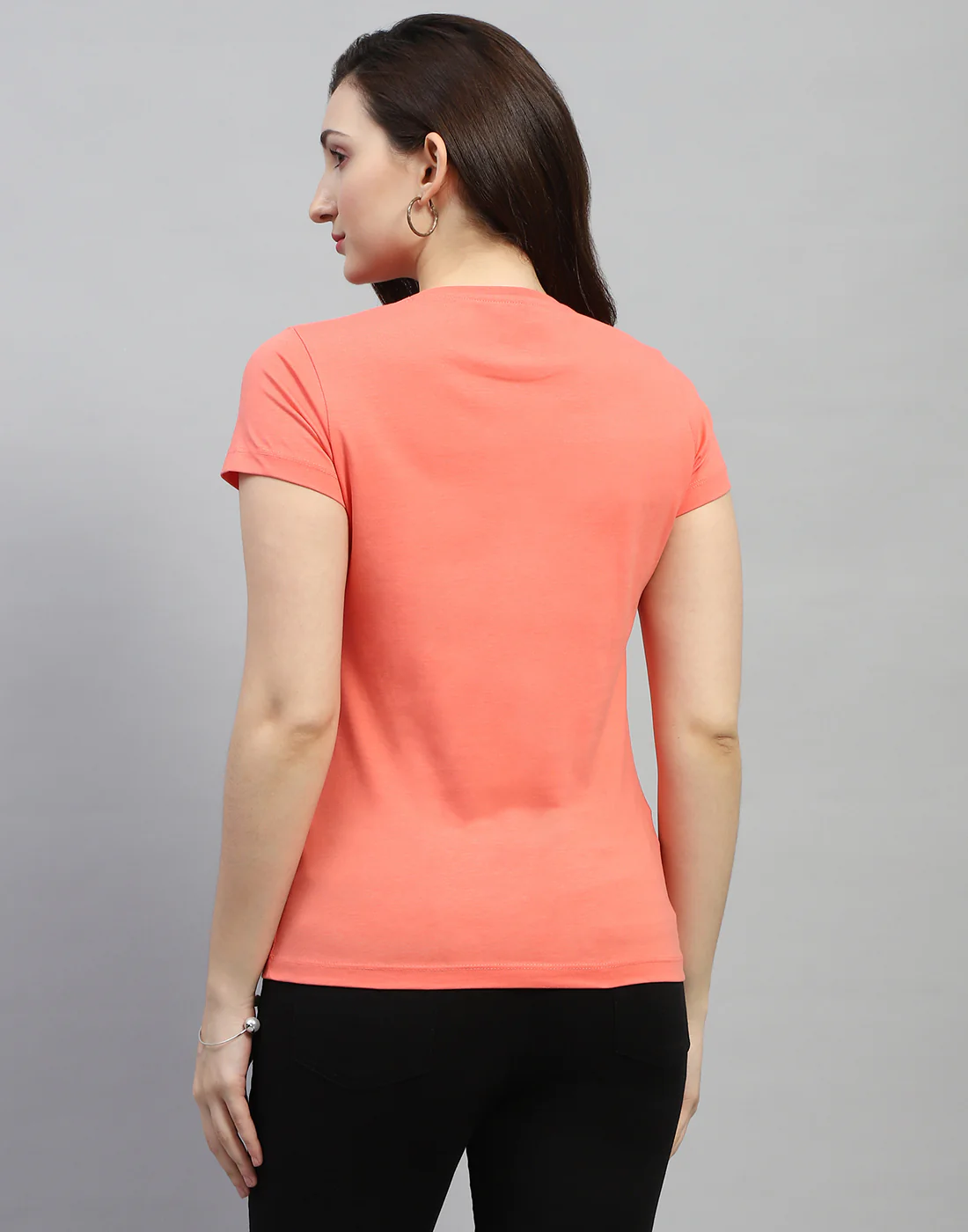 Women Aqua Blue Solid Round Neck Half Sleeve Top (Pack of 2) - Image 6