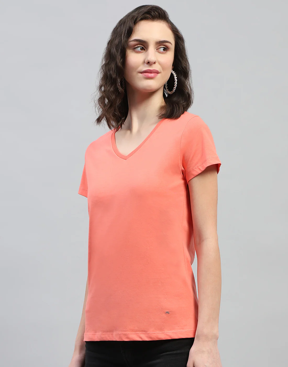 Women Aqua Blue Solid V Neck Half Sleeve Top (Pack of 2) - Image 4