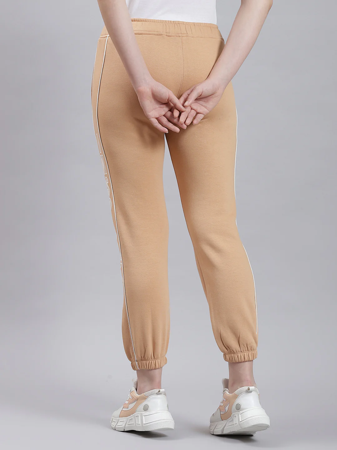 Women Beige Printed Winter Lower - Image 5