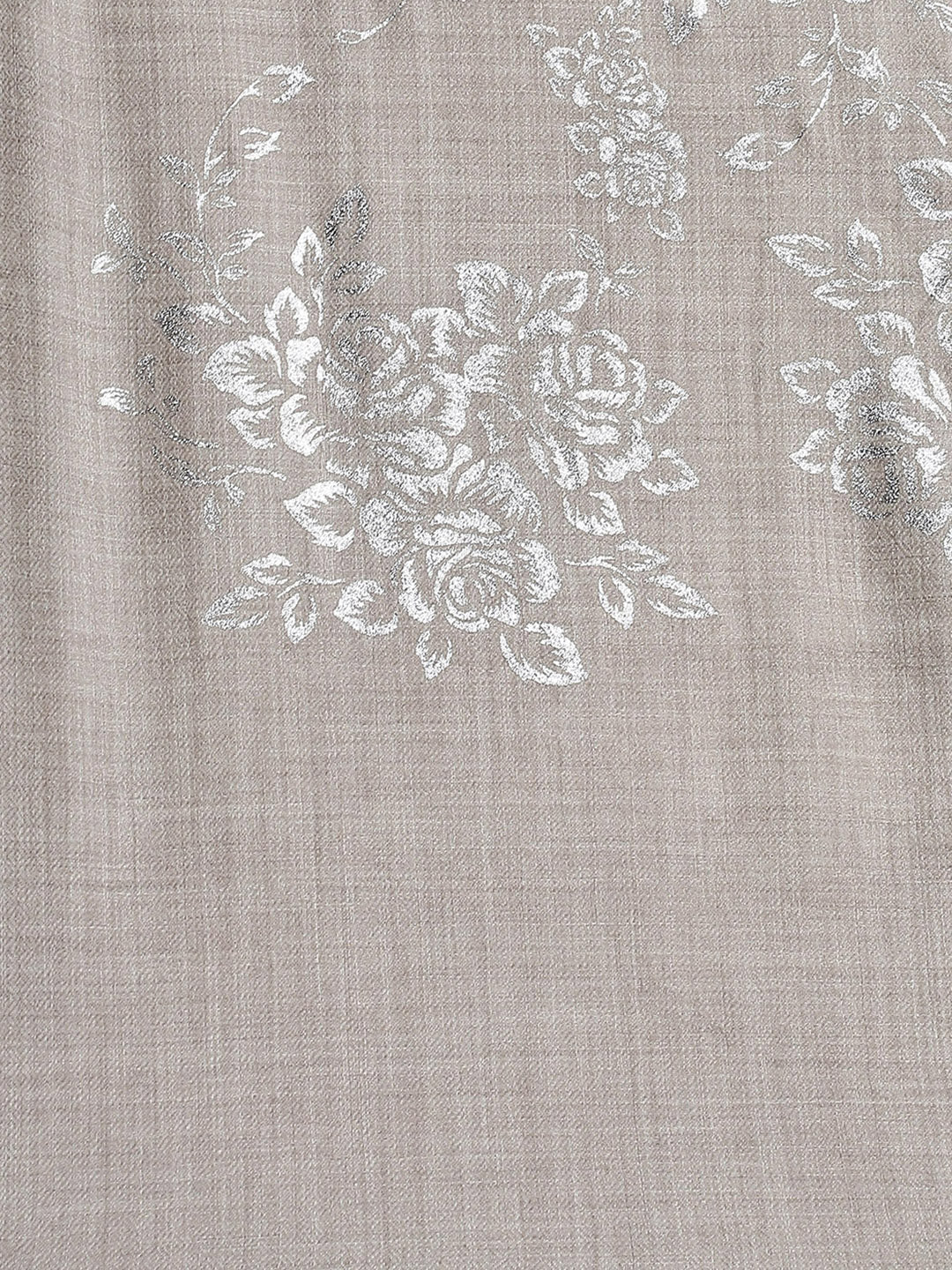 Women Beige Self Design Stole - Image 8