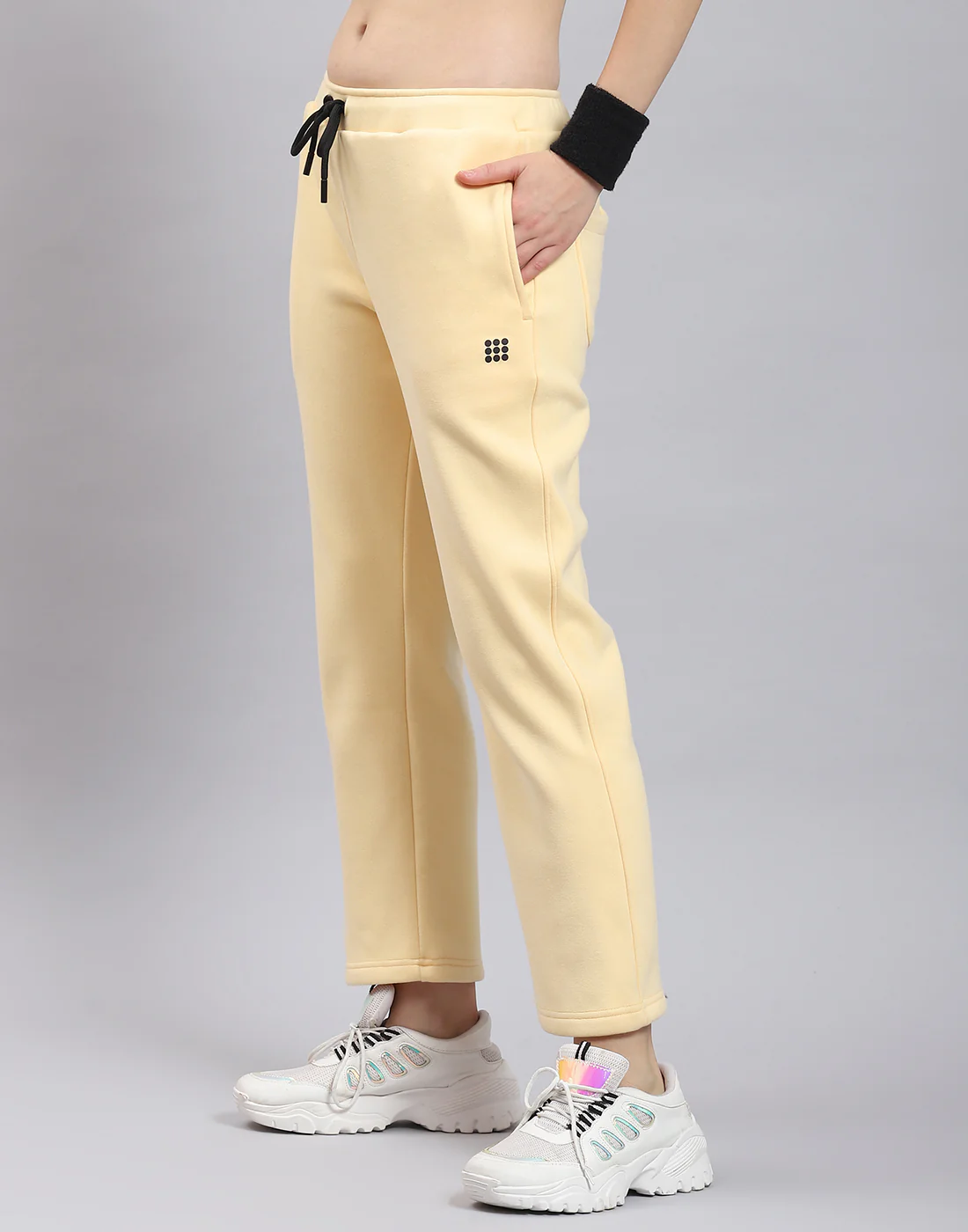 Rock.it Women Beige Solid Regular Fit Winter Lower - Image 3