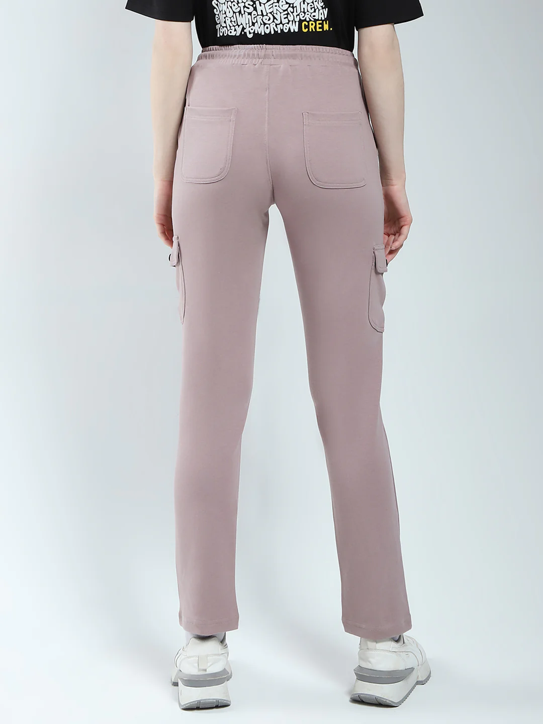Rock.it Women Beige Solid Regular Fit Lower - Image 5