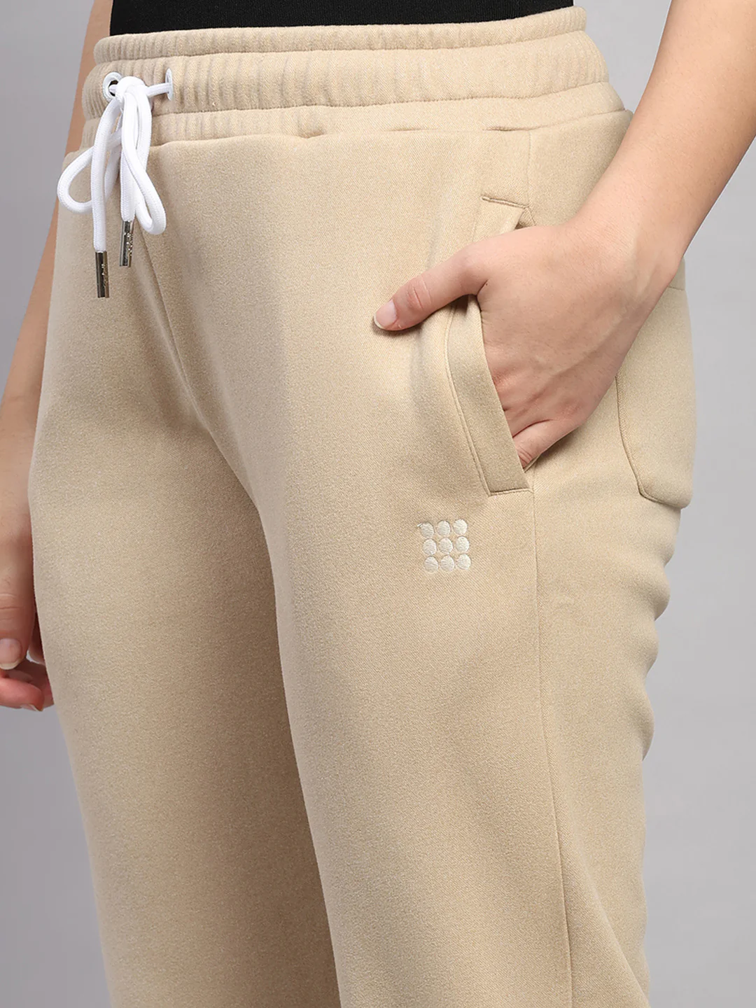 Rock.it Women Beige Solid Regular Fit Winter Lower - Image 6