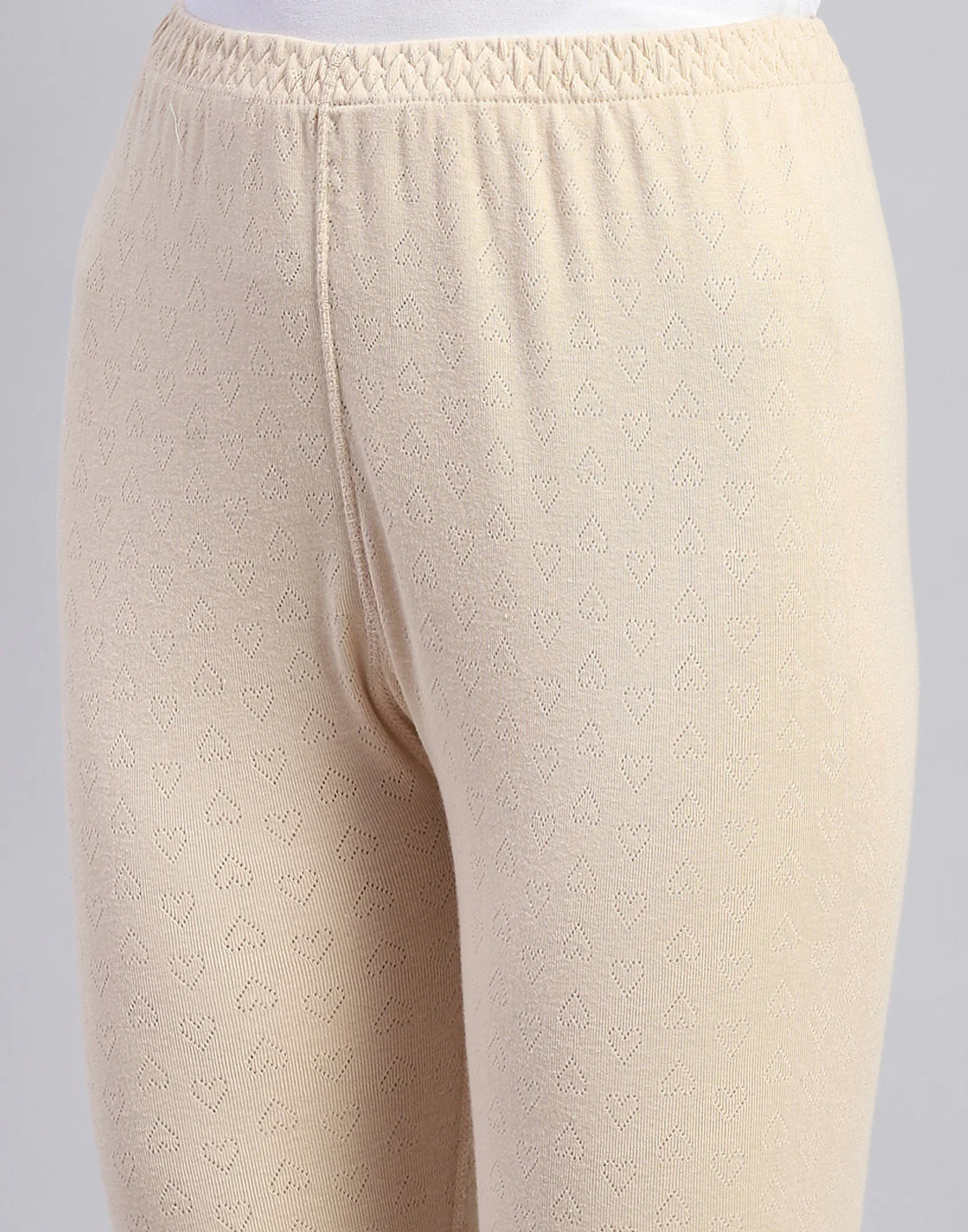 Women Beige Solid Thermal Lower - Image 6