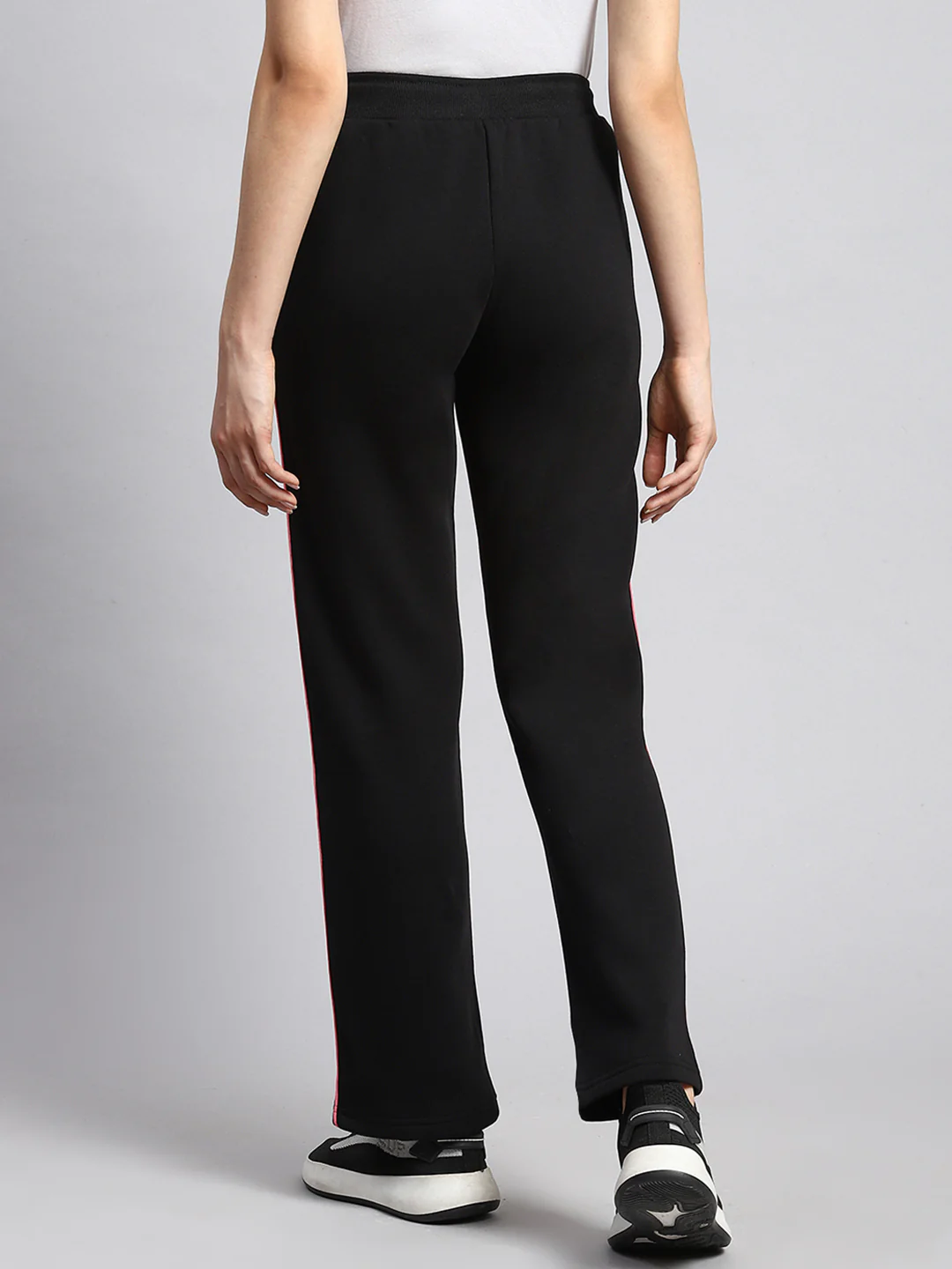 Women Black Plain Winter Lower - Image 5