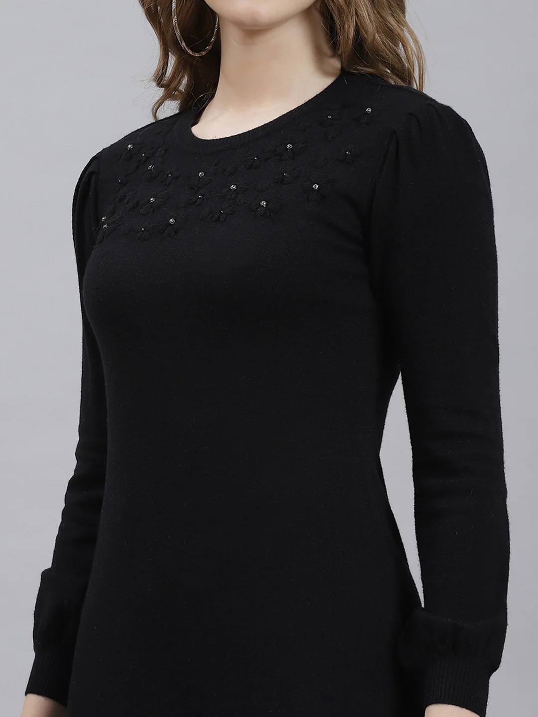 Women Black Plain Top - Image 6