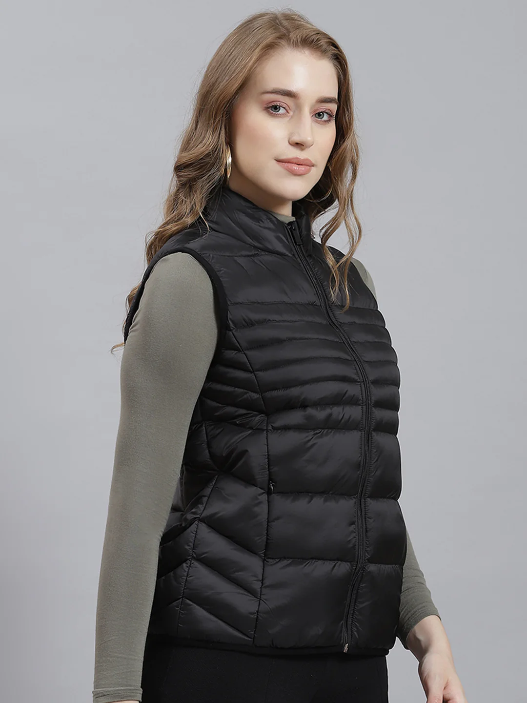 Women Black Printed Jacket - Image 3